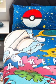 Pokémon Blue Reversible 100% Cotton Duvet Cover And Pillowcase Set - Image 5 of 11