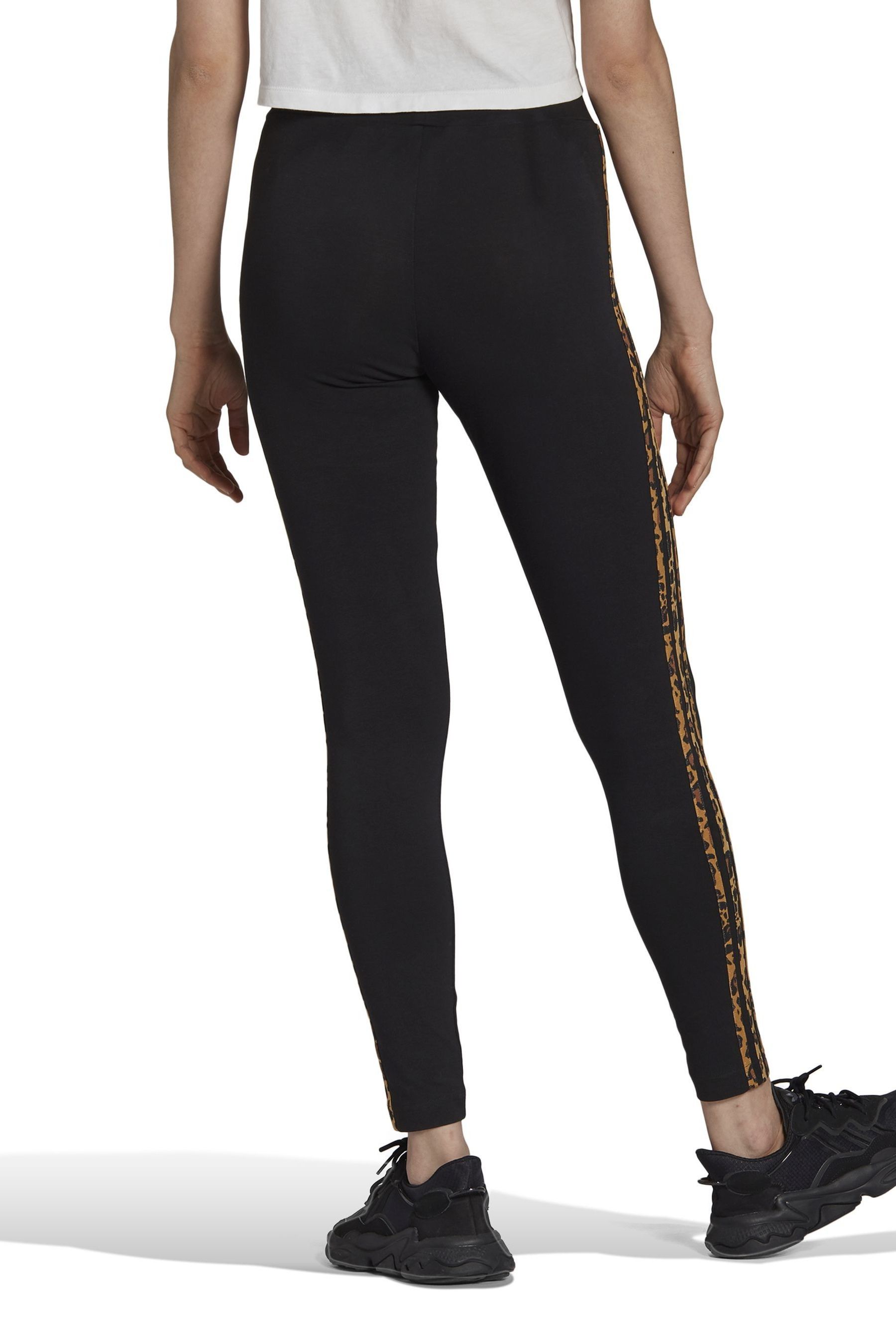 Buy adidas Originals Black Leopard Print 3 Stiripe Leggings from Next Estonia