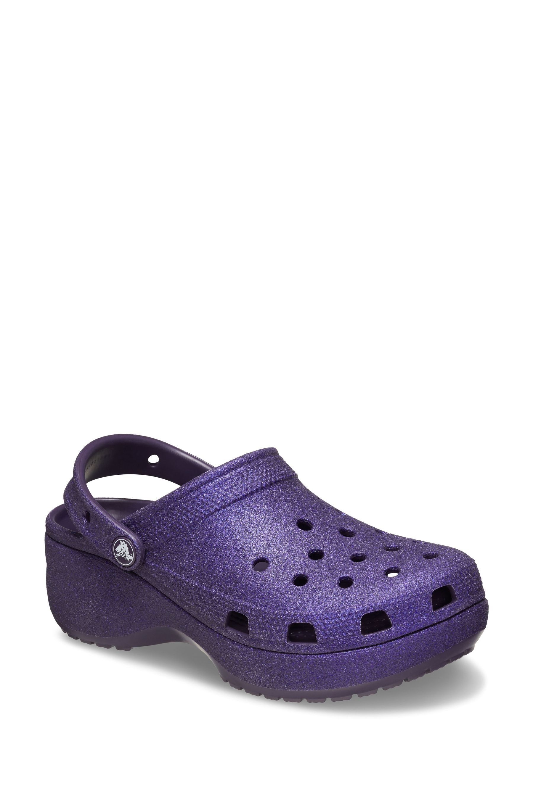 Purple and gold crocs online