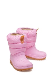 Crocs Pink Kids Classic Neo Puff Boots - Image 4 of 4