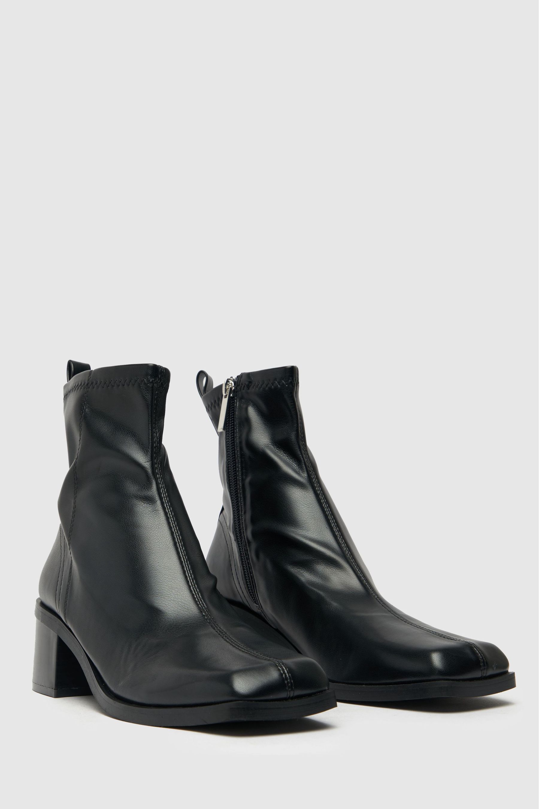 Buy Schuh Blake Stretch Square Toe Black Boots from the Next UK online shop