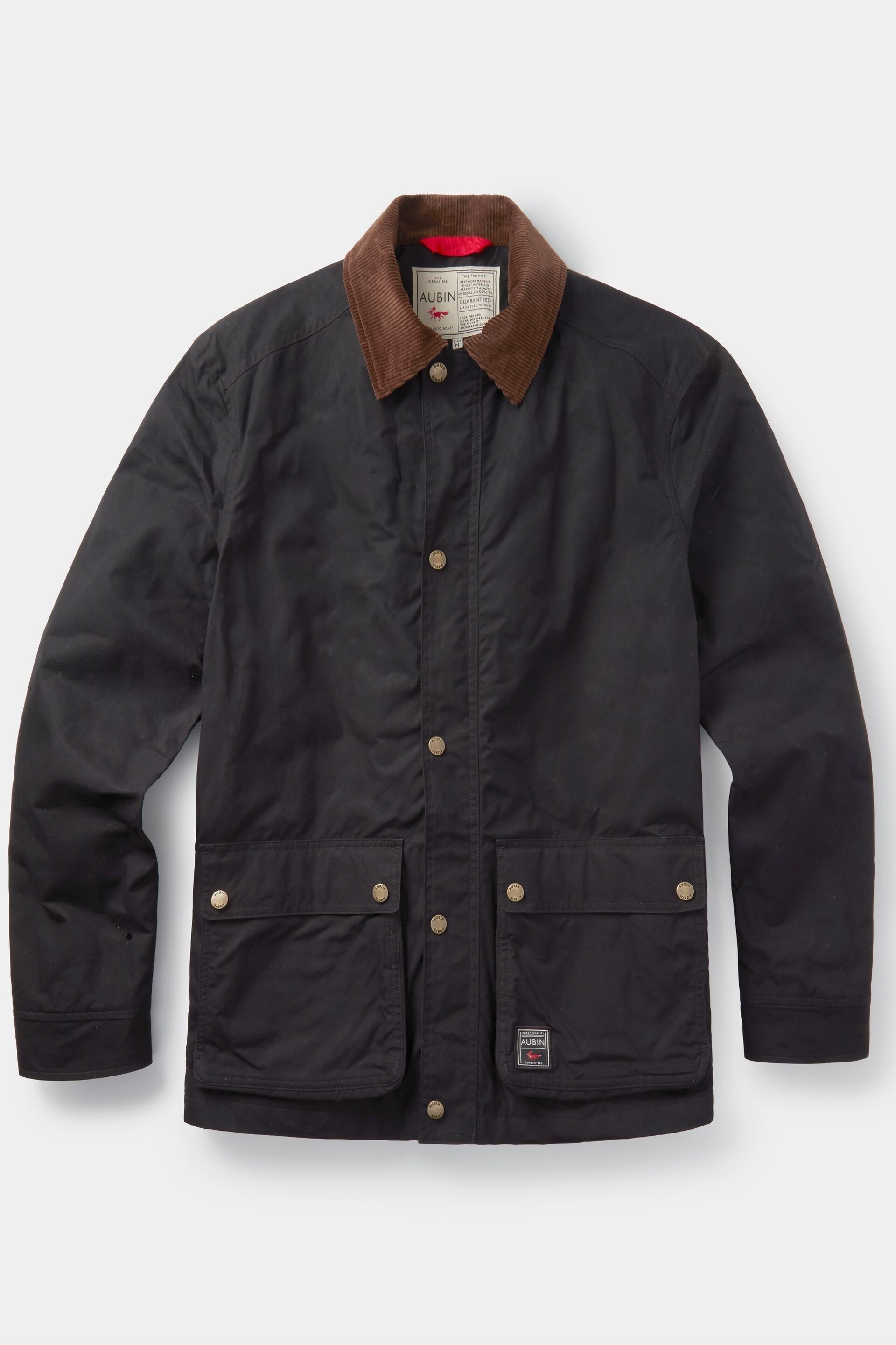 Aubin Black Crawley Wax Jacket - Image 6 of 6