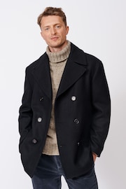 Aubin Blue Saltaire Wool Peacoat - Image 1 of 6