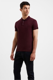 French Connection Bordeaux Polo Shirt - Image 3 of 8