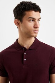 French Connection Bordeaux Polo Shirt - Image 4 of 8