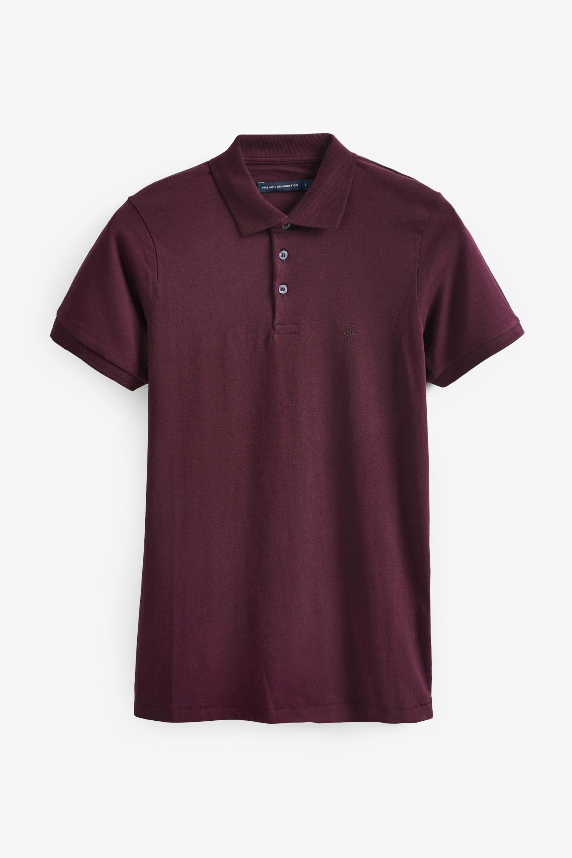 French Connection Bordeaux Polo Shirt - Image 8 of 8