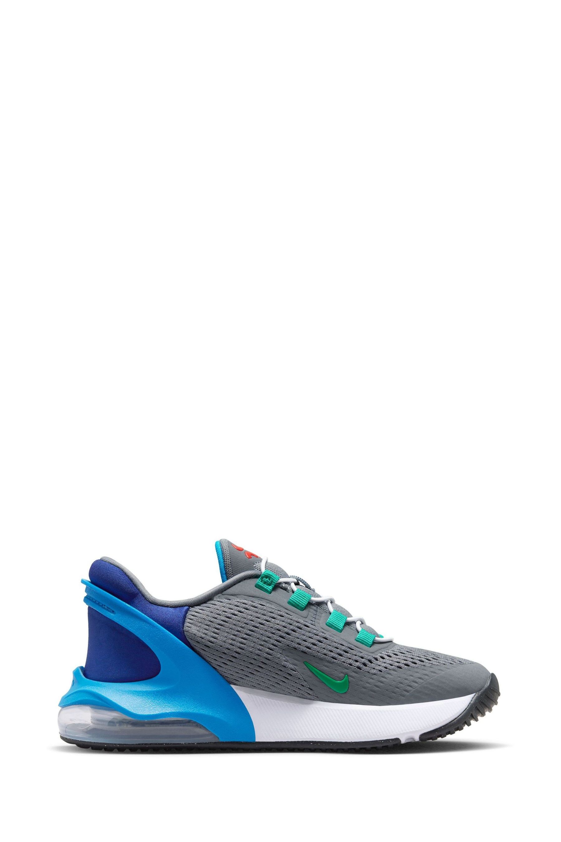 Buy Nike Grey Blue Air Max 270 GO Easy On Junior Trainers from Next Luxembourg