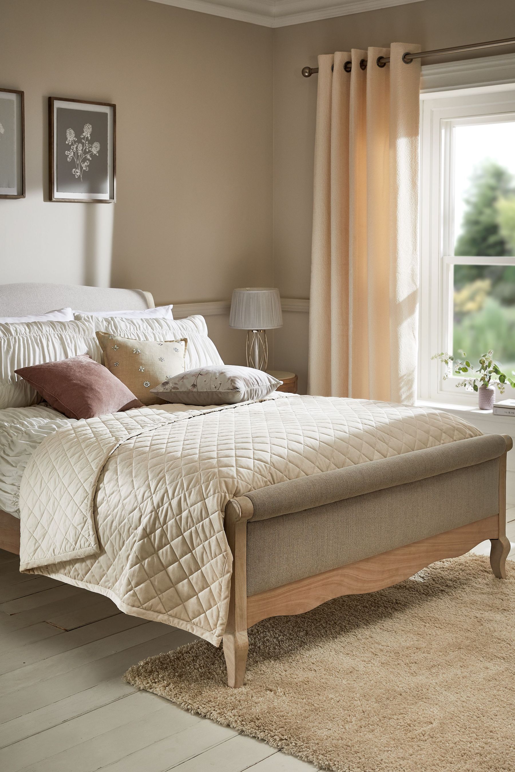 Hamilton velvet quilted throw clearance