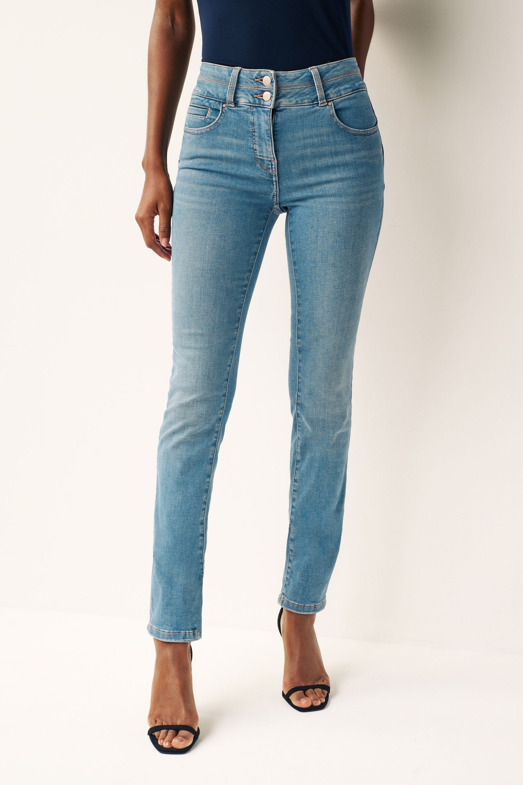 Buy Denim Dark Blue Greencast Slim Lift And Shape Jeans from Next Luxembourg