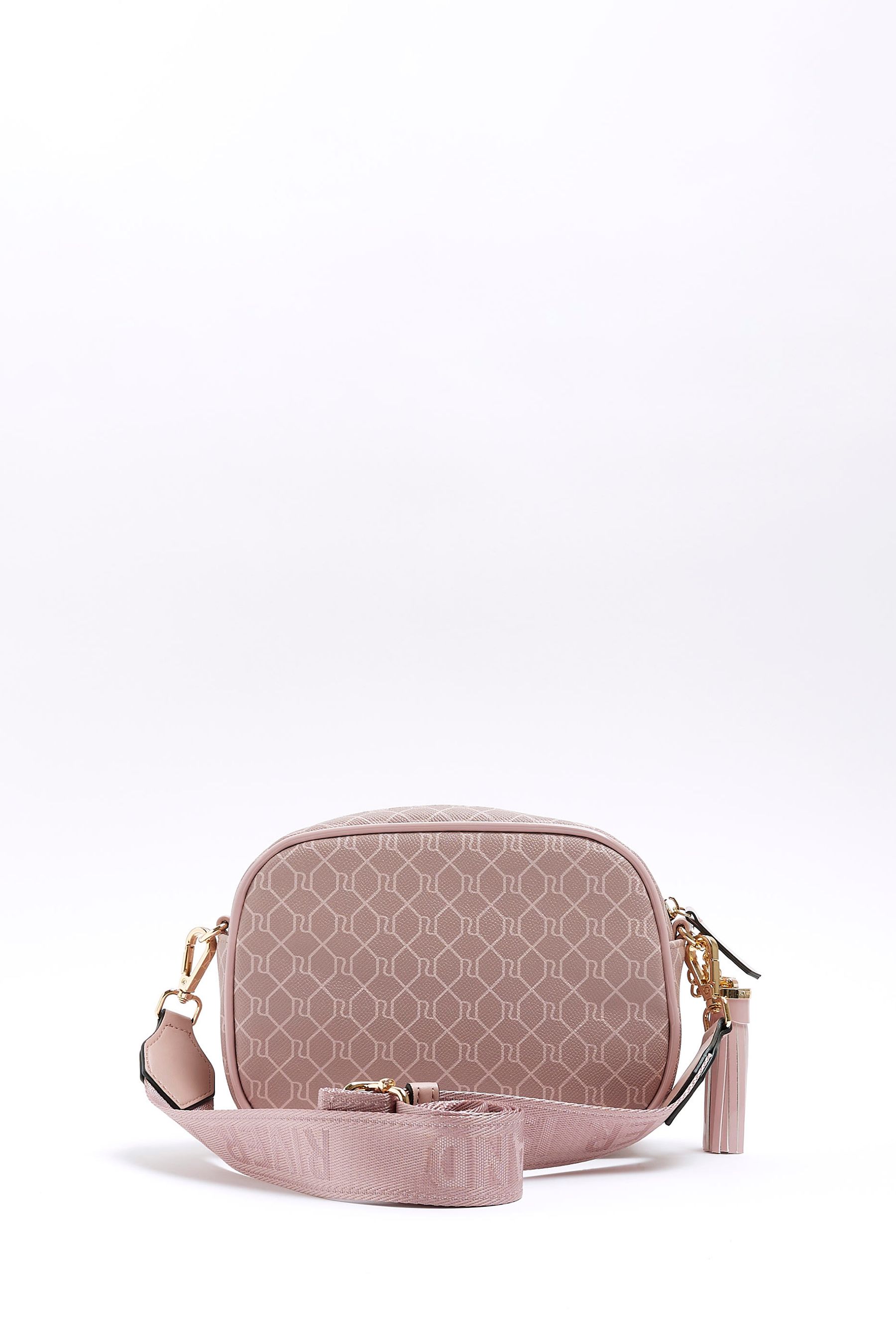 Buy River Island Pink Monogram Webbing Cross Body Bag from Next Ireland