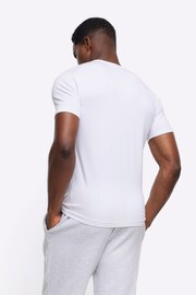 River Island White Muscle Fit T-Shirt - Image 2 of 4