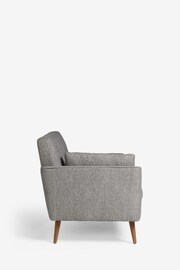Tailored Chenille Mid Grey Mila Compact 2 Seater Sofa In A Box - Image 4 of 7