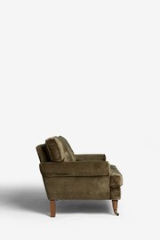 Plush Chenille Dark Moss Green Delia Compact 2 Seater 'Sofa In A Box' - Image 5 of 9