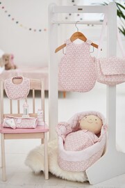 JoJo Maman Bébé Pink Personalised Doll Carry Cot - Image 7 of 7