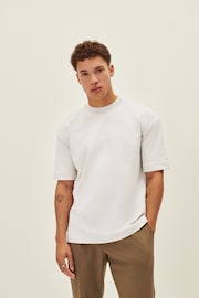 White Relaxed Fit Soft Touch Heavyweight T-Shirt - Image 2 of 7