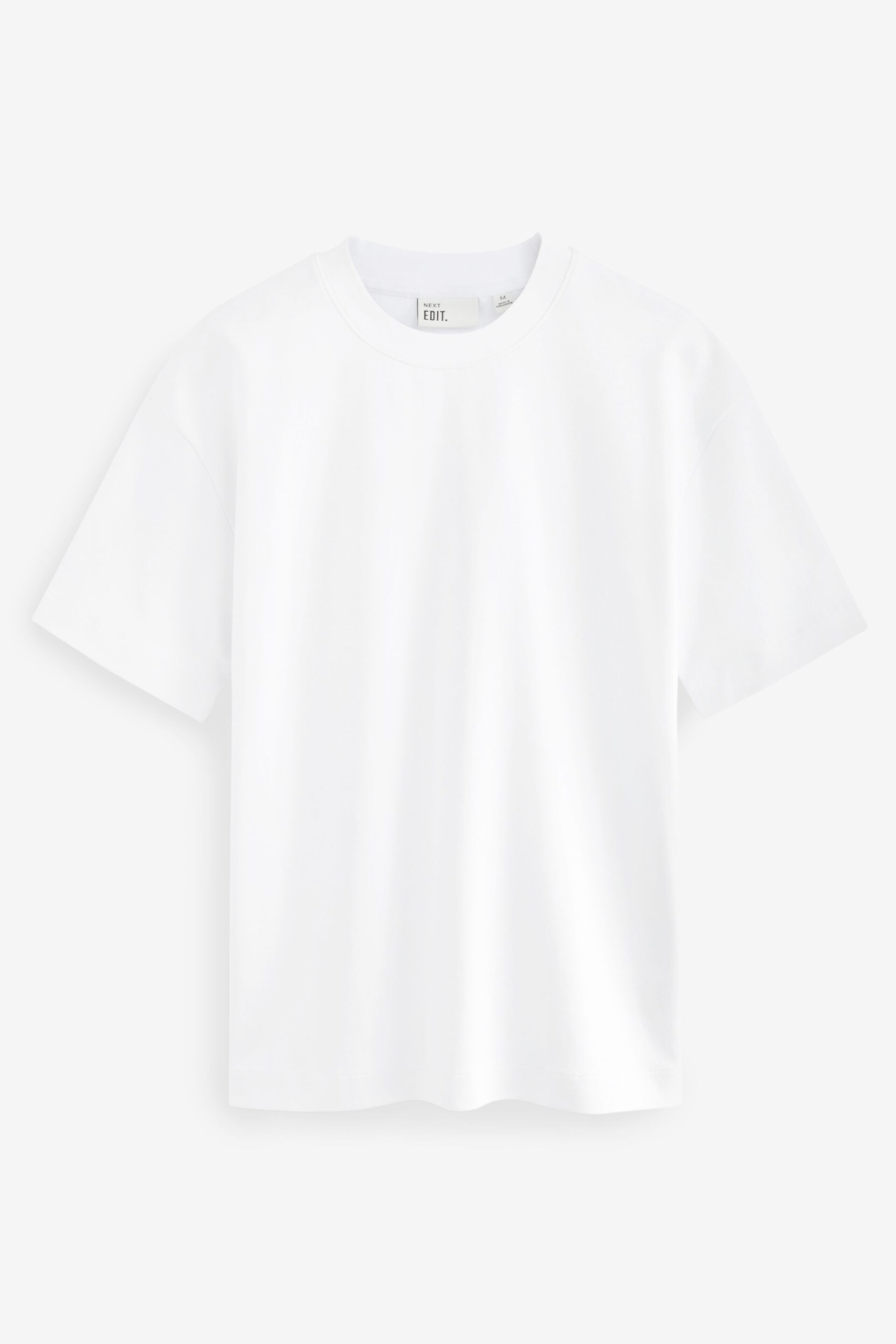 White Relaxed Fit Soft Touch Heavyweight T-Shirt - Image 5 of 7