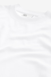 White Relaxed Fit Soft Touch Heavyweight T-Shirt - Image 6 of 7