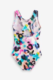 Multi Bright Animal Print Sports Swimsuit (3-16yrs) - Image 5 of 8