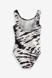 Monochrome Tie Dye Sports Swimsuit (3-16yrs) - Image 5 of 6