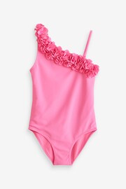 Pink Floral Ruffle Swimsuit (3-16yrs) - Image 5 of 7