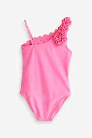 Pink Floral Ruffle Swimsuit (3-16yrs) - Image 6 of 7