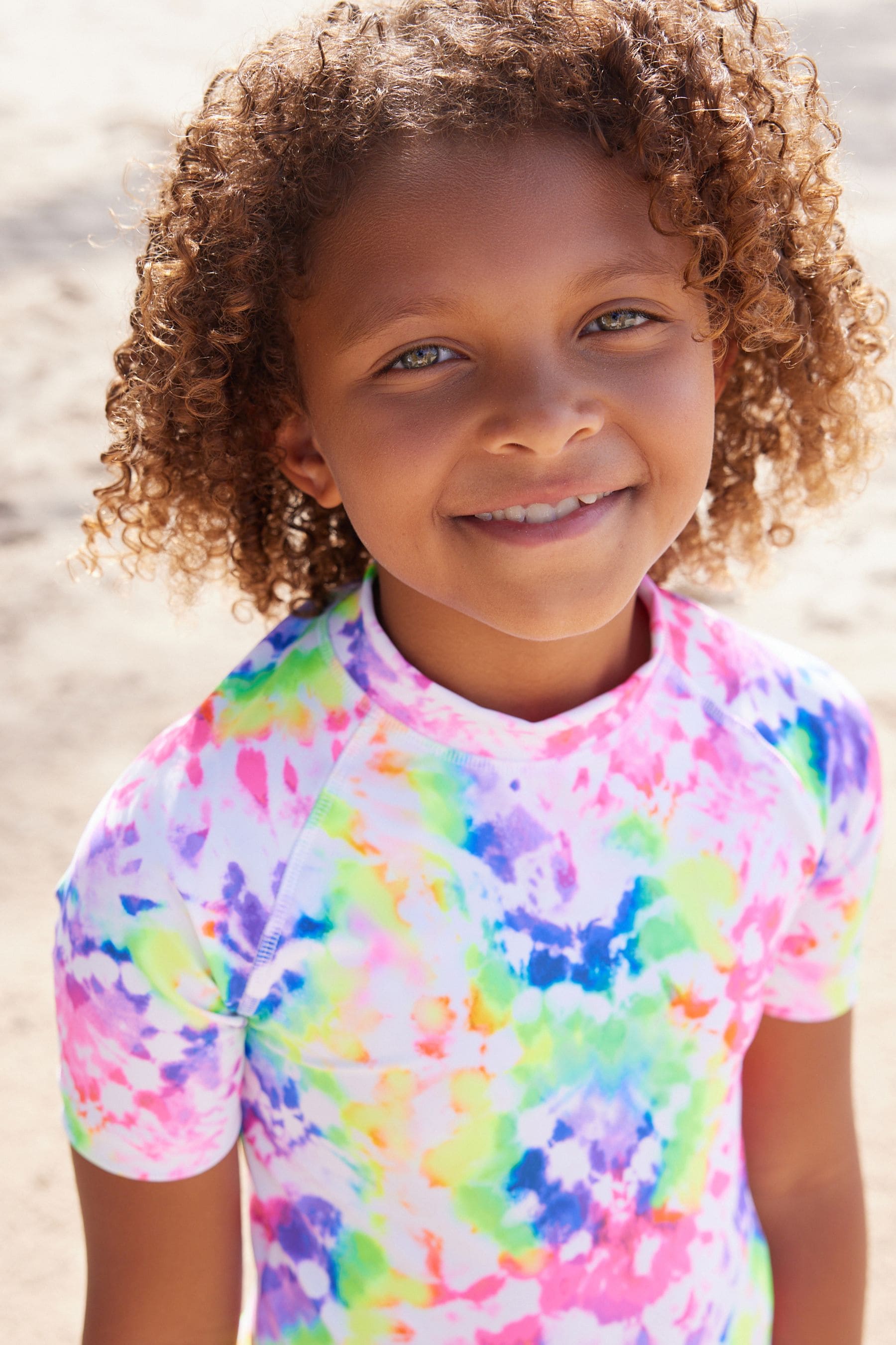 Buy Purple Heart Tie Dye Rash Vest and Shorts Set 3 16yrs from the Next UK online shop