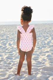 Pink Floral Frill Swimsuit (3mths-7yrs) - Image 3 of 7