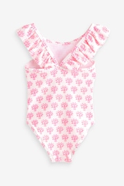 Pink Floral Frill Swimsuit (3mths-7yrs) - Image 6 of 7