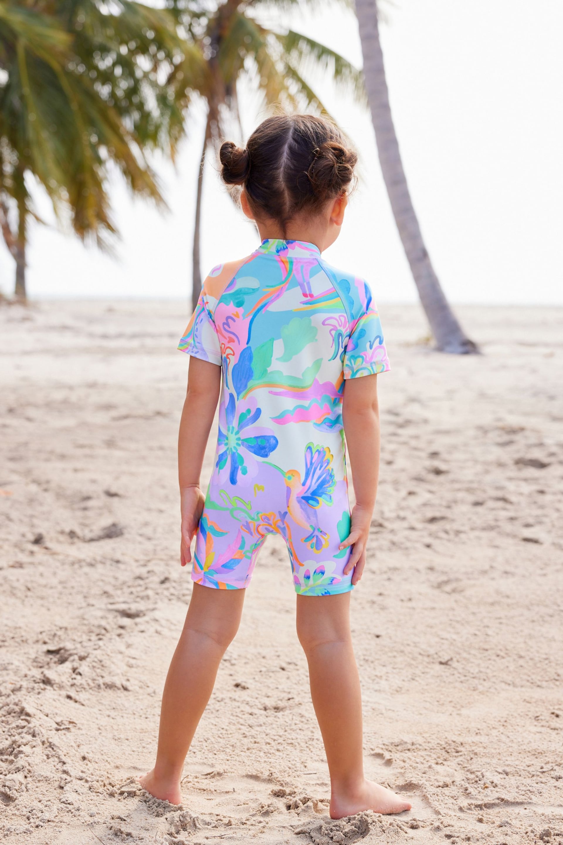 Multi Bright Unicorn Sunsafe Swimsuit (3mths-7yrs) - Image 4 of 8