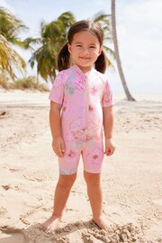 Pink Floral Sunsafe Swimsuit (3mths-7yrs) - Image 4 of 9
