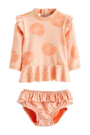 Orange Peach Sunsafe Swim 2 Piece Set (0mths-3yrs) - Image 7 of 9