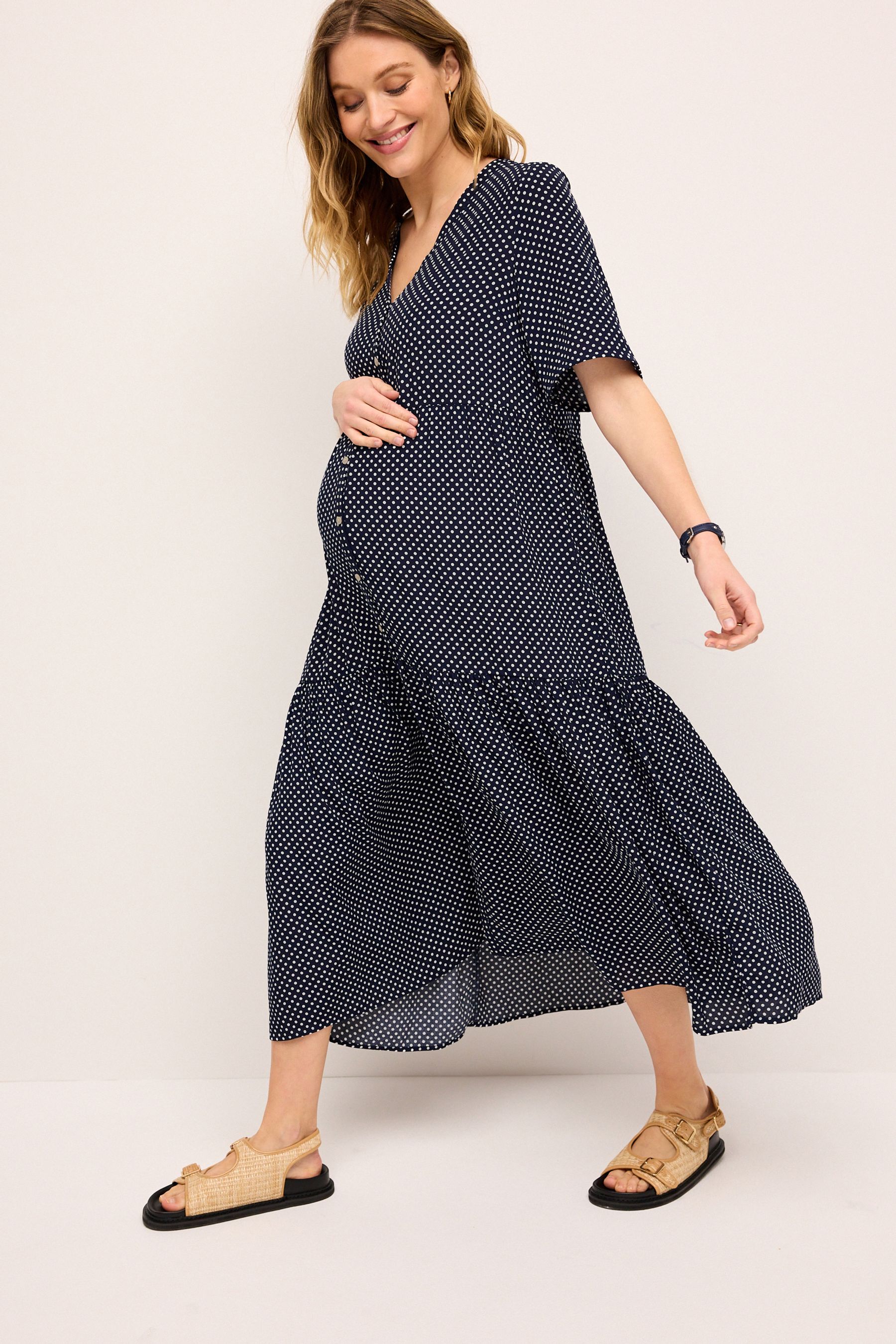 Next navy spot dress outlet