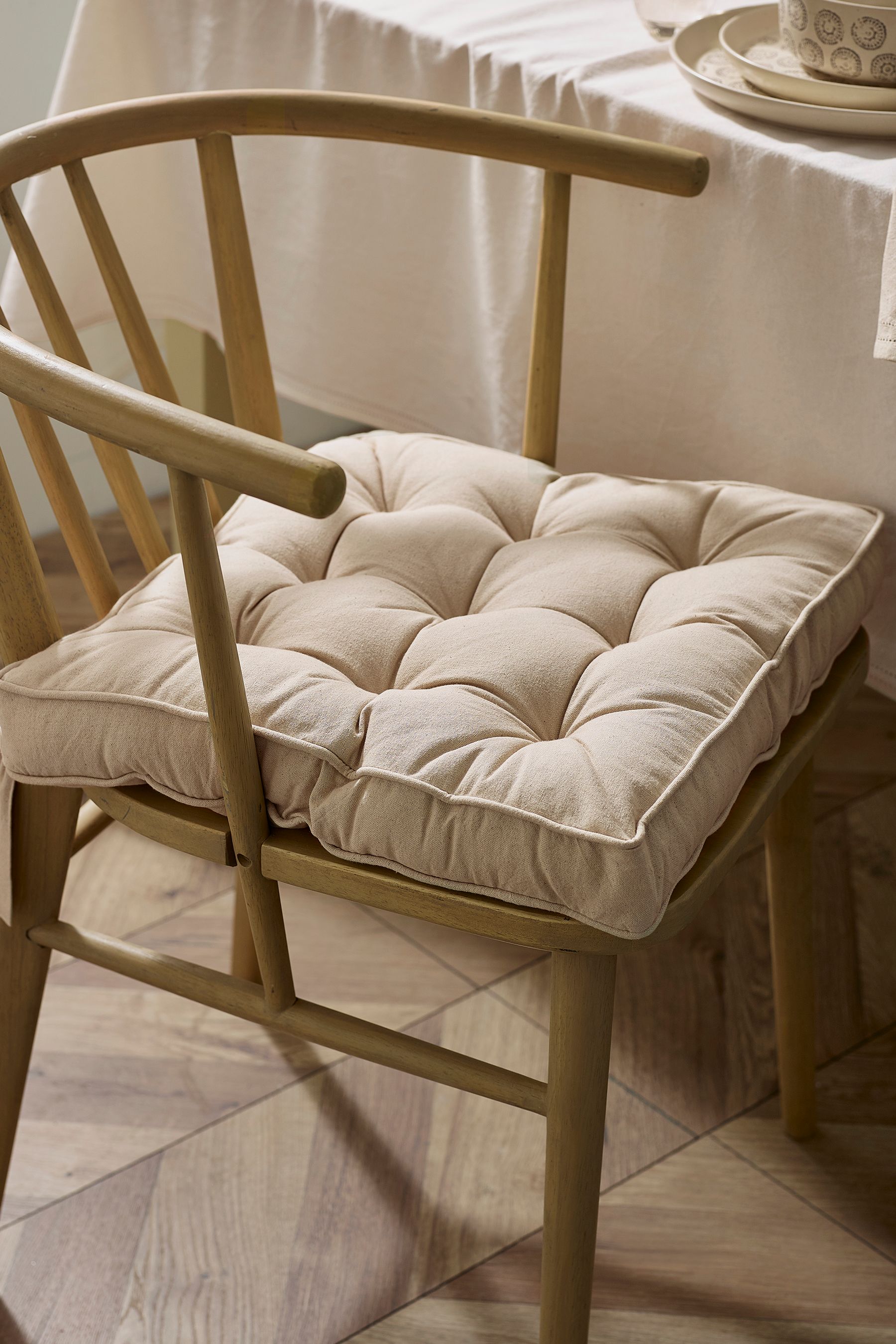 Linen seat pads best sale