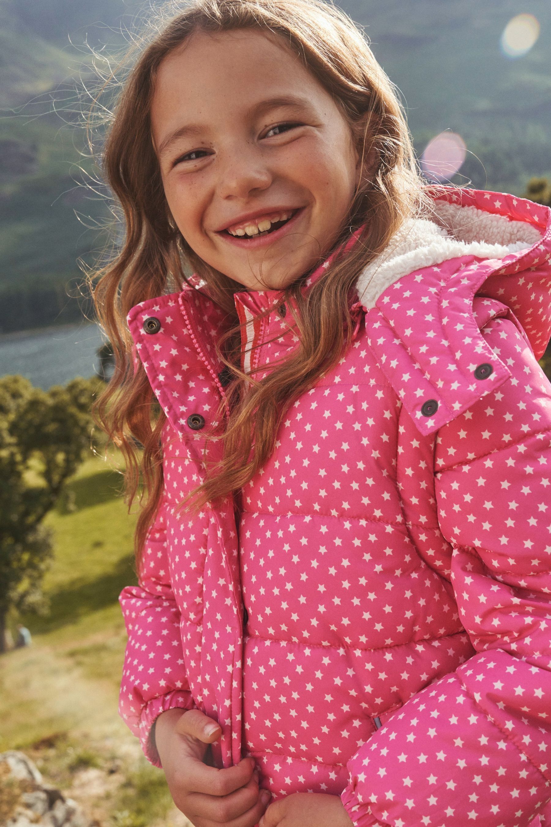 Boden pink coat store