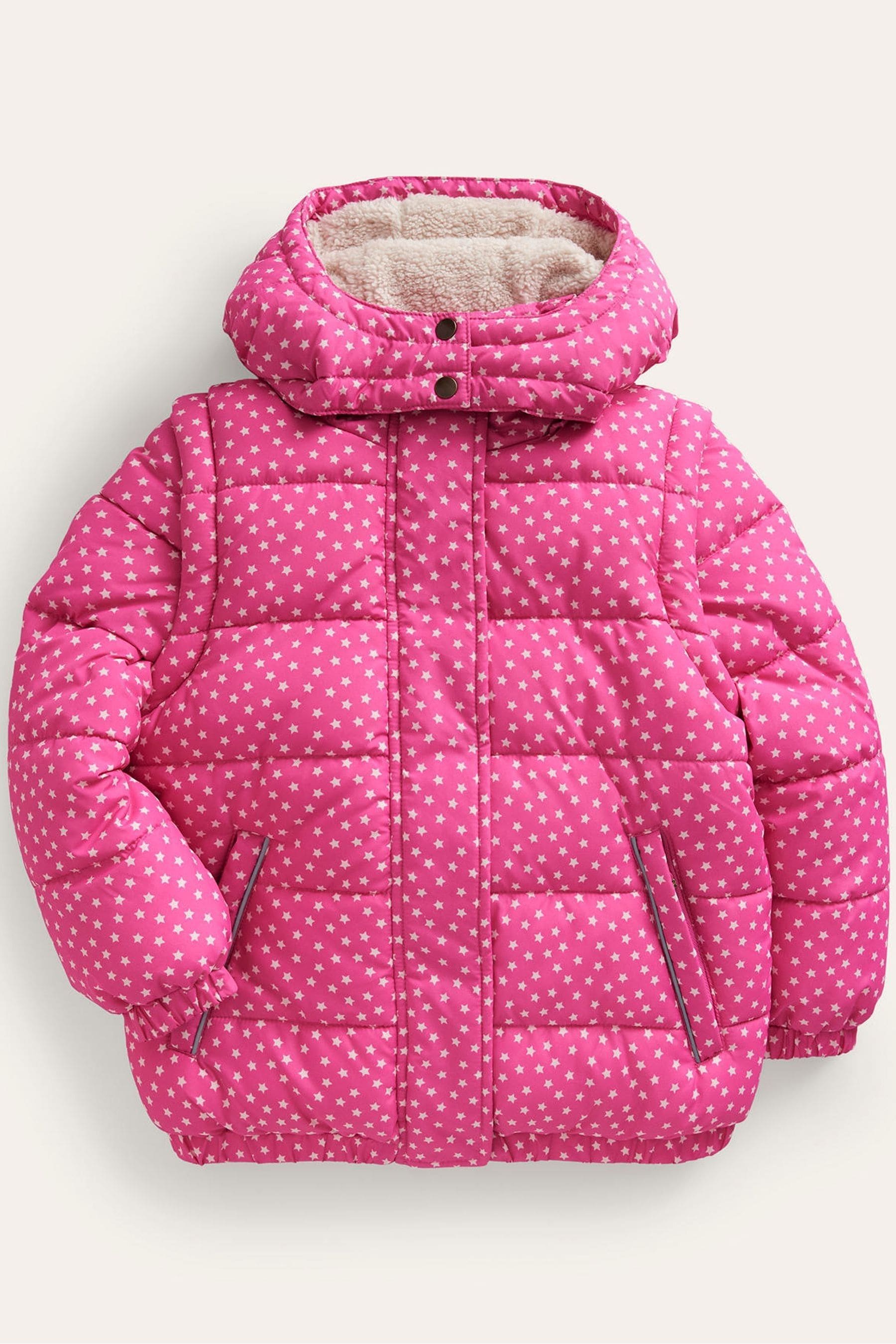 Buy Boden Pink 2 in 1 Padded Coat and Gilet from Next Luxembourg