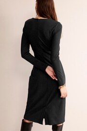 Boden Black Nadia Jersey Midi Dress - Image 2 of 5