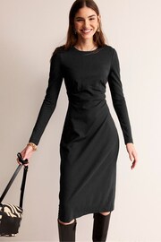 Boden Black Nadia Jersey Midi Dress - Image 3 of 5