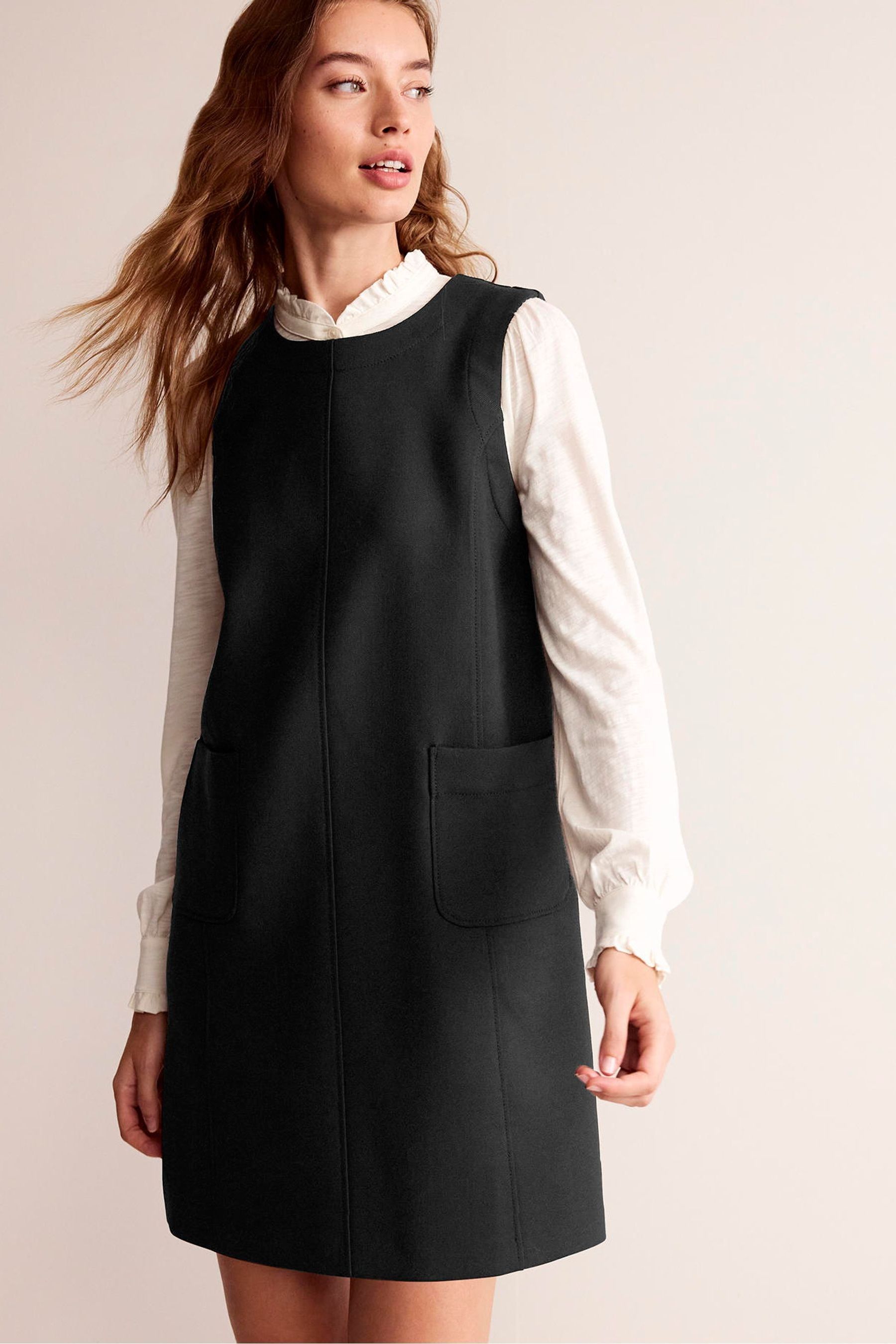 Classic black shift dress sale