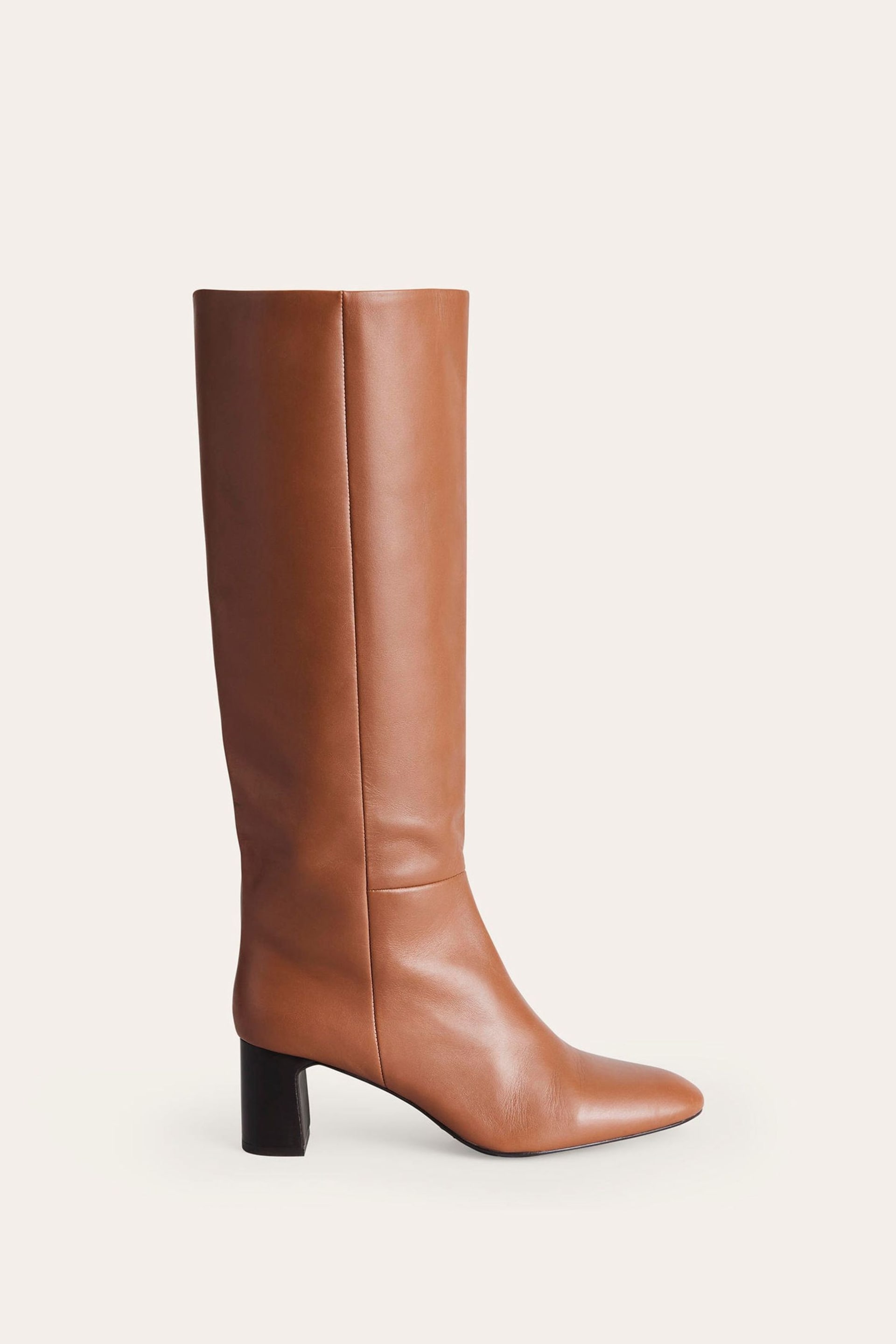 Boden Brown Erica Knee High Leather Boots - Image 2 of 5