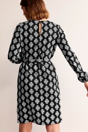 Boden Black/White Violet Jersey Shift Dress - Image 2 of 5