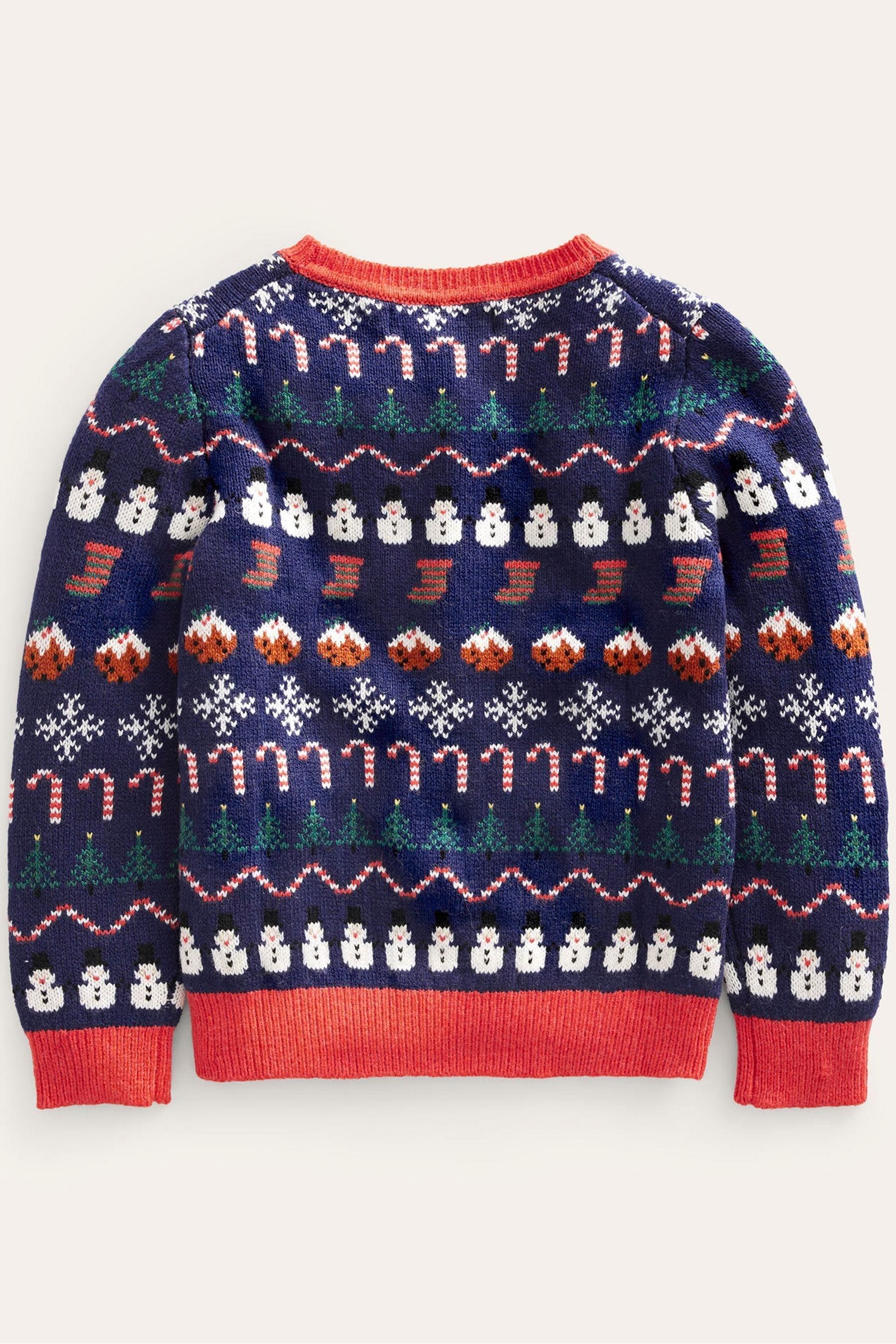Buy Boden Blue All Over Christmas Fairisle Jumper from Next Luxembourg