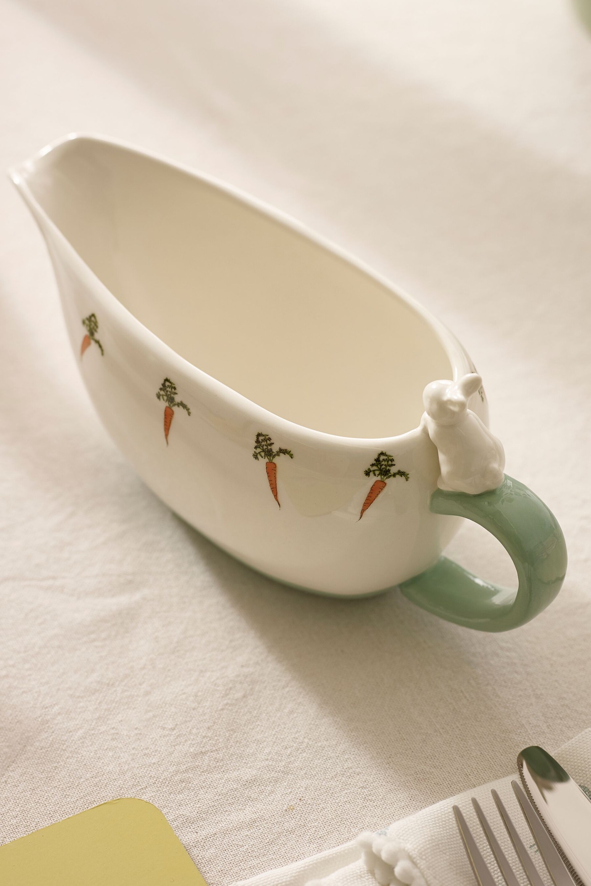 White Bunny Gravy Boat - Image 3 of 5