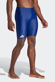 adidas Blue Solid Swim Jammers - Image 3 of 5