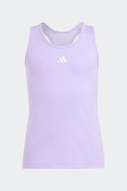 adidas Purple Sportswear Aeroready Techfit Kids Tank Top - Image 1 of 5