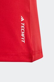 adidas Red Sportswear Aeroready Techfit Kids Tank Top - Image 4 of 5