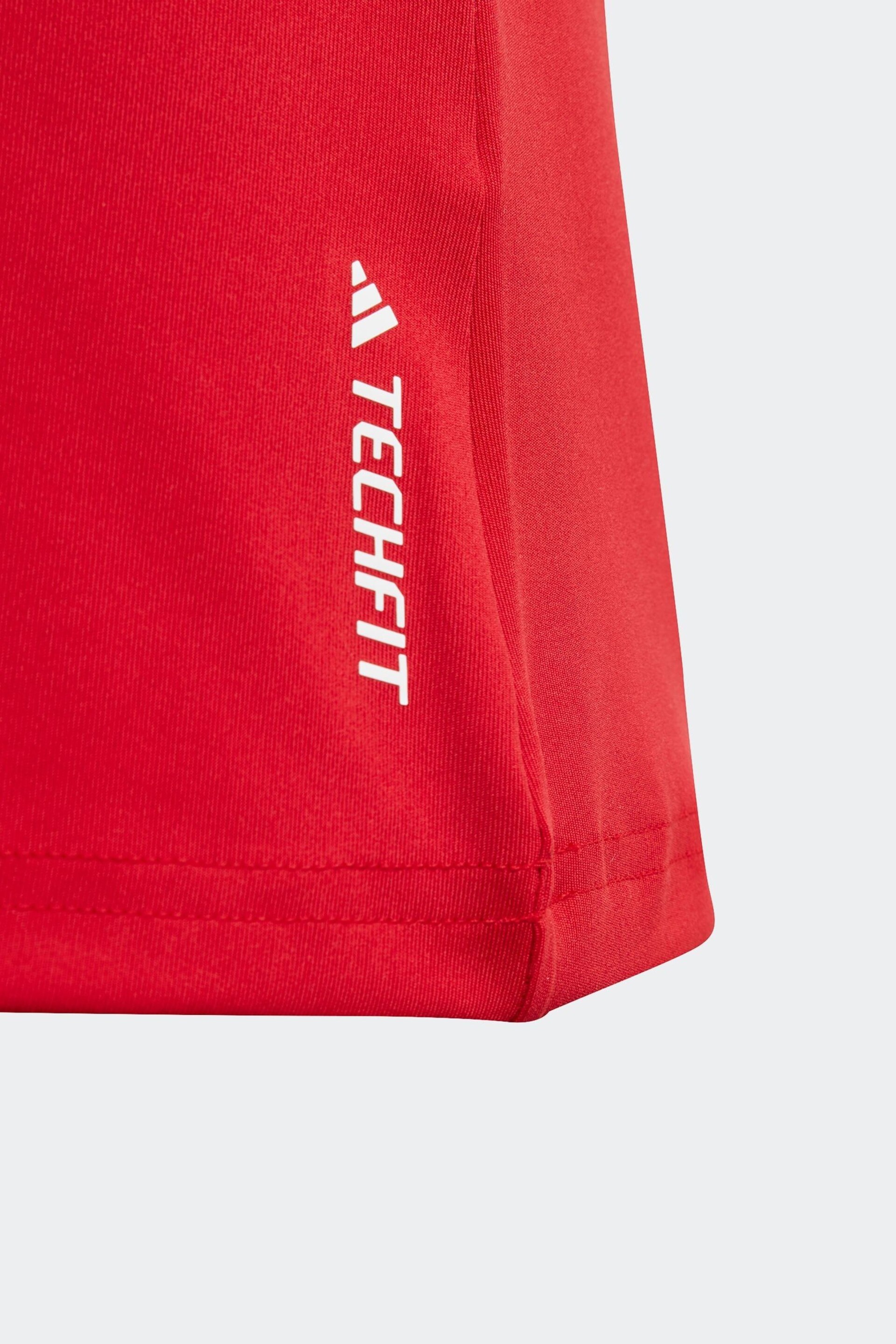 adidas Red Sportswear Aeroready Techfit Kids Tank Top - Image 5 of 5