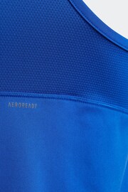 adidas Blue Sportswear Aeroready Techfit Kids Tank Top - Image 3 of 5