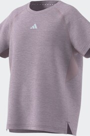 adidas Purple Kids Sportswear T-Shirt - Image 3 of 3