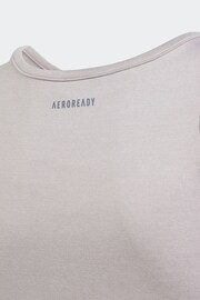 adidas Grey Kids Sportswear Luxe Crop Top - Image 2 of 4