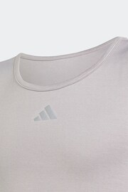 adidas Grey Kids Sportswear Luxe Crop Top - Image 4 of 4